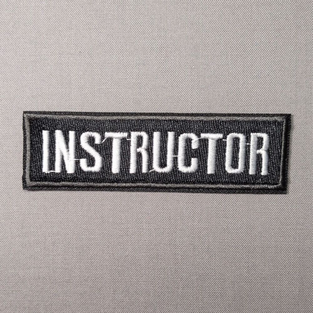 Instructor Embroidered Iron On Patch | Teacher Patch